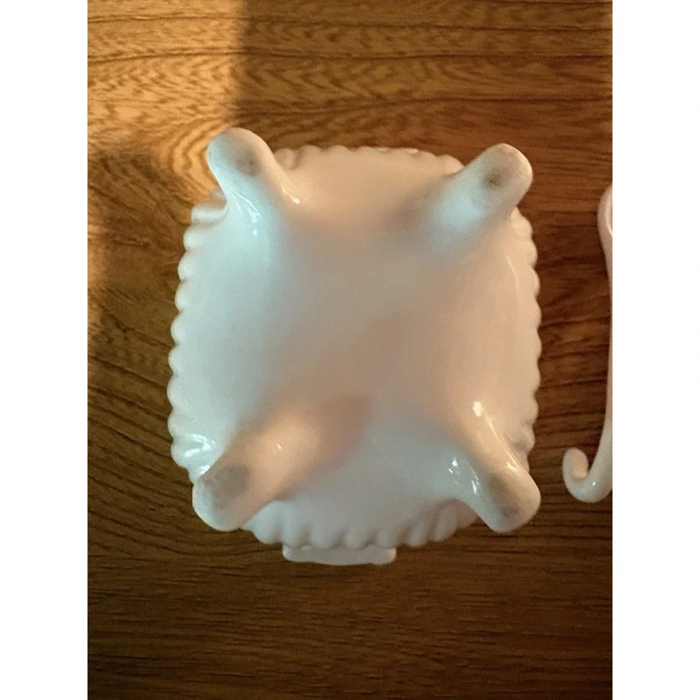 Vintage Soup Tureen Look Covered Salt Cellar With Spoon White China